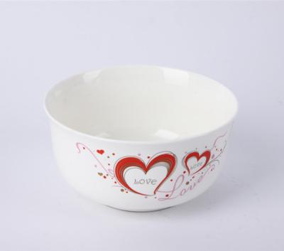 China 6 inch hot sale cheap eco-friendly ceramic rice bowl viable small for sale