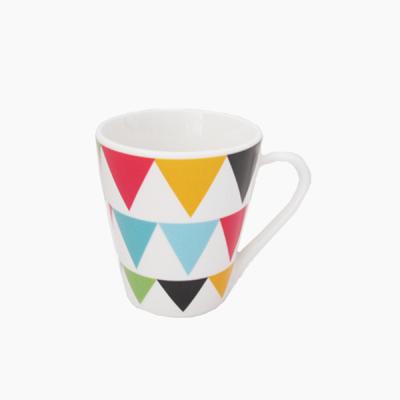 China Viable Ceramic Coffee Mugs With Triangle Designs for sale