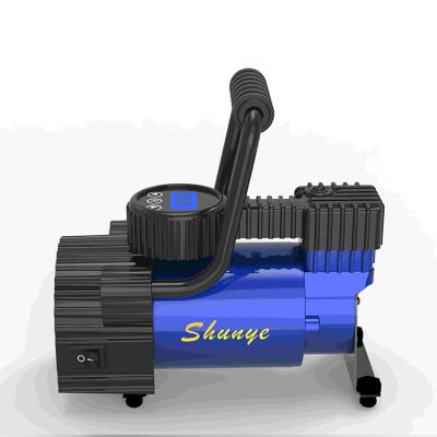 China 35L/min Electric Tire Compressor Double Cylinder 12v DC Car Tire Air Compressor For Automobile for sale