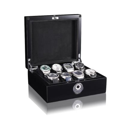 China Watch Winder Eduin Wooden 8 Watches Fingerprint Lock Watch Case Watch Box for sale