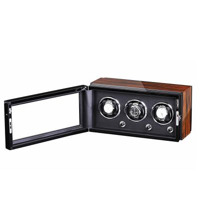 China Triple Wooden Automatic Watch Winder Motor Watch Winder Case Motor Watch Winder Customized Watch Winder for sale