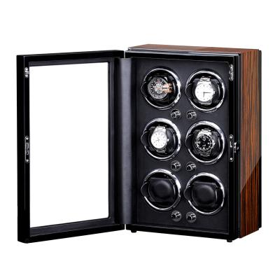 China Genuine Watch Winder Low Price Six Slots Watch Winder Spin Automatic Watch Shaker Watch Display Box for sale