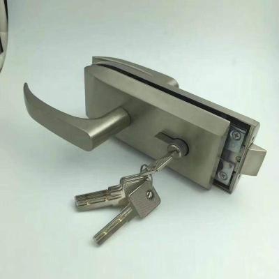 China Aluminum+iron/SS 2020 HENSLON glass door lock with handle for sale