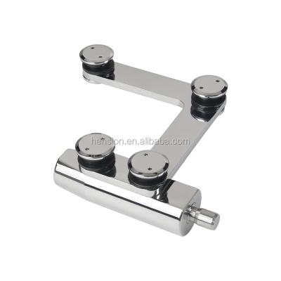 China With Glass Door L Shape Hardware Stainless Steel Door Axis H8211-Overpanel CNC Hook Desk Accessories for sale