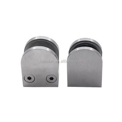 China Modern Stainless Steel Staircase Accessories Grab Rail Circular Glass Clamp 7107-7108 for sale