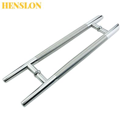 China Hotel Modern Glass Door Room Shower Pull Pull Bathroom Toilet Glass Door Handle 304 Stainless Steel Door Handle for sale