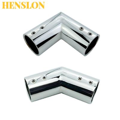 China Modern Factory Price Stainless Steel Shower Room Glass Door Round Tube Connector Bathroom Glass Connector Hardware Tube Fittings for sale