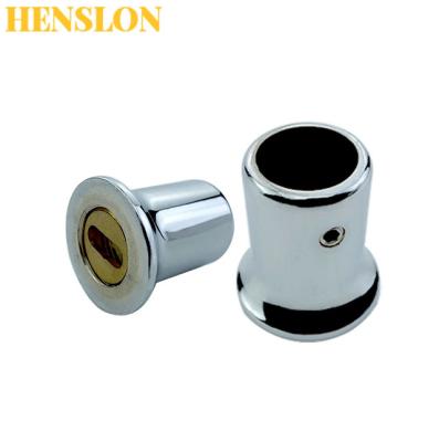 China Modern Factory Price Stainless Steel Shower Room Glass Door Round Tube Connector Bathroom Glass Connector Hardware Tube Fittings for sale