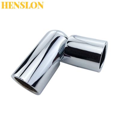 China Modern Factory Price Stainless Steel Shower Room Glass Door Round Tube Connector Bathroom Glass Connector Hardware Tube Fittings for sale