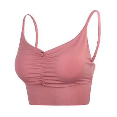 China Bra Breathable Sweat-Wicking Breathable Yoga Prices Quick-Dry Thin Shoulder Strap Plus Size Sports Yoga Tops Bra for sale