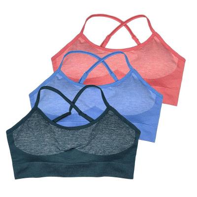 China New Design Nylon Women Gym Fitness Yoga Bra Comfortable Quick Dry Working Breathable Yoga Bra Women Fitness Bra for sale