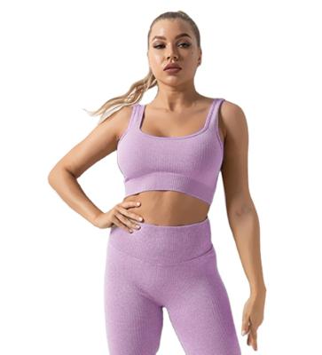 China Quick Delivery Women's Breathable Yoga Bra Tops Adjustable Quick Dry Sports Nylon Seamless Yoga Bra for sale