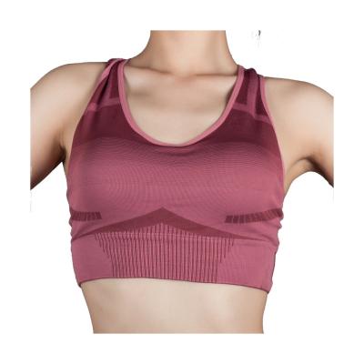 China New Design Breathable High Intensity Back Strap Women's Shockproof Shaped Backless Sports Bra Vest For Yoga for sale