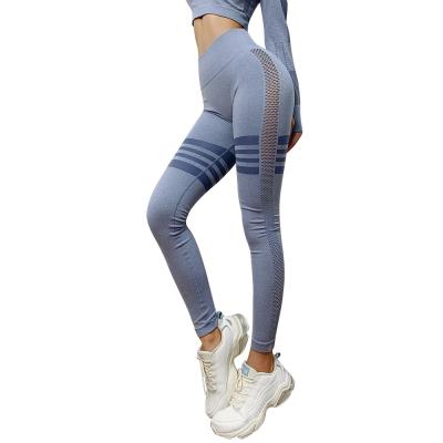 China Breathable High Waisted String Yoga Leggings Active Wear Seamless Yoga Leggings For Women for sale