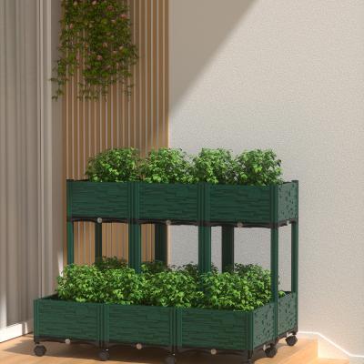 China Modern Raised Garden Bed Kit / Corrugated Plastic Garden Planting Boxes for sale