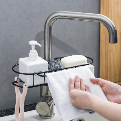 China Sustainable Soap Dishwashing Sponge Brush Holder Kitchen Sink Kitchen Dish Rack Kitchen Dish Rack Rust Proof for sale