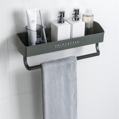 China Viable Wall Mounted Bathroom Accessory Towel Rack Adhesive Bathroom Towel Holder for sale