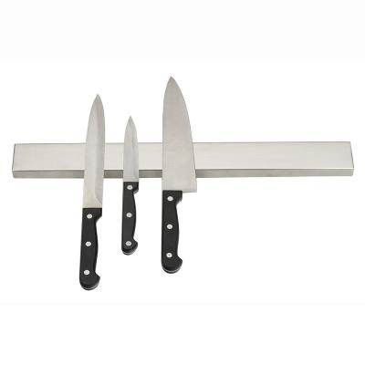 China 16 Inch 304 Stainless Steel Knife Magnetic Bar Knife Holder Super Strong Magnetic Strip For Kitchen Use for sale