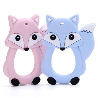 China Eco-Friendly Hot Selling Baby Teething Silicone Teether,New Product Ideas Baby Teether Fox Sensory Toys for sale