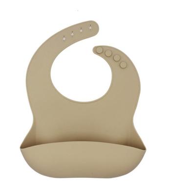 China OEM Washable Custom High Quality Soft Waterproof Food Grade Silicone Baby Bib With Food Catcher for sale