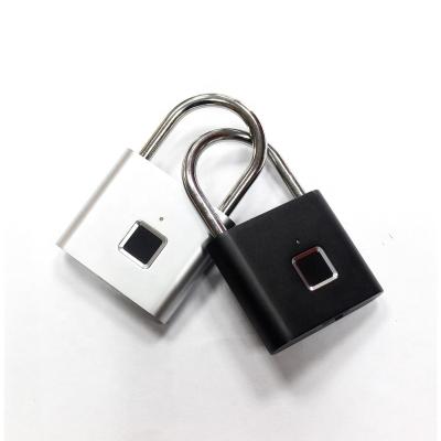 China Smart Keyless Digital Biometric Fingerprint Padlock Security Fingerprint Lock Home Security Electronic Door Guard Locks for sale