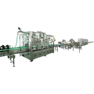 China High Production Speed 3L Plastic Bottle Shampoo Bottling Line with 20 Filling Nozzles for sale