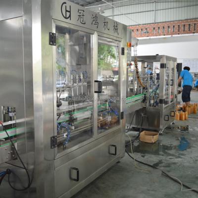 China Máquina de etiquetado de embalaje de botellas de plástico de alta velocidad de 4 cabezas en venta