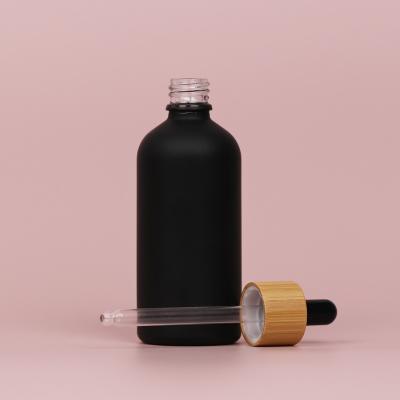 China 5Ml 30Ml 100Ml Essential Oils Bottle 10ml 50Ml Cosmetic Oil Bottle , Black 15Ml Matte Bottle for sale