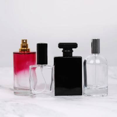 China 30Ml New Design 100Ml 50Ml Perfume Bottles Cosmetic Glossy Glass , Travel Perfume Spray Bottles for sale