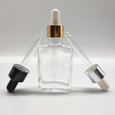 China Essential Oil Cosmetic Bottle 50Ml Rectangle Dropper Bottle 50Ml Square Glass Bottle Dropper for sale