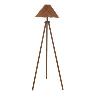 China Versatile Modern Led Material Design Floor Lamp Solid Wood Tripod Long Floor Lamp for sale