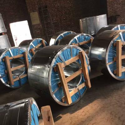 China Industrial Panels 0.3mm Thickness Galvanized Steel Strip Coil With Blue PVC Package for sale