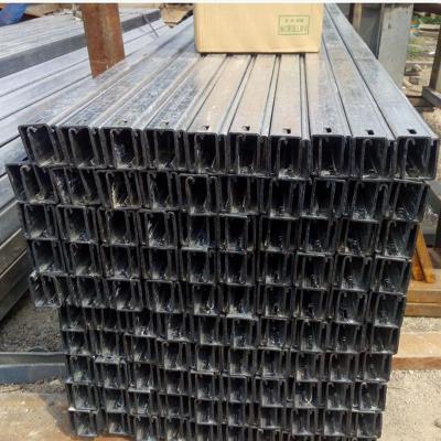 China Structural / Steel /Steel Class Bracket Q235B GI C Solar Channel For Roof Truss for sale