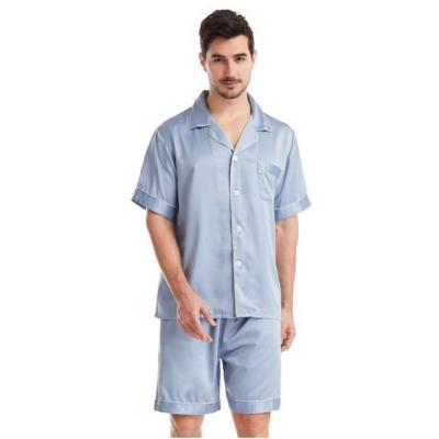 China QUICK DRY Hot Selling Luxury Silk Pajamas Mens Set Goods Pajamas For Men for sale