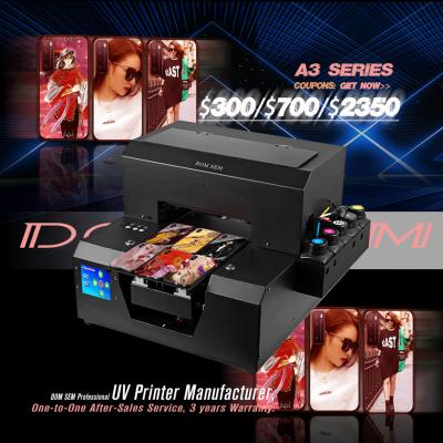 China 2020 Newest Hotels Domsem A4 UV Flatbed Printer For Phone Case Photo for sale