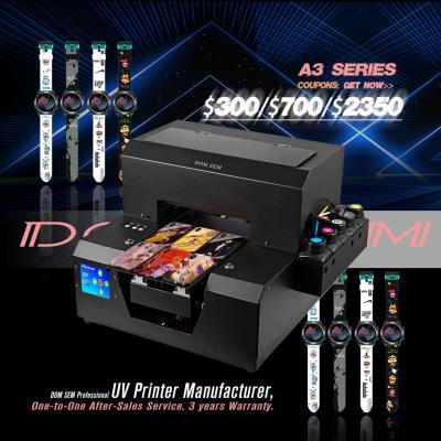 China Multifunctional Flatbed Printer For Smart Pen Business Card Printing Machine Newest DOMSEM A4 Hotels UV Printers 2020 Cheap for sale