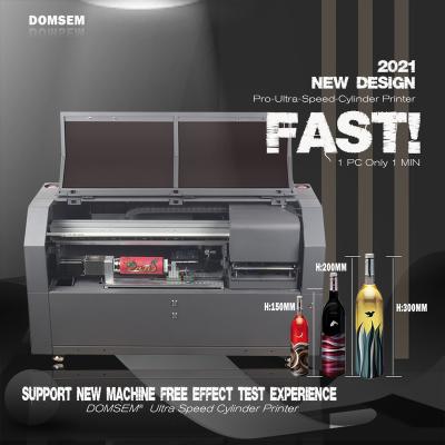 China Supplier High Speed ​​Cylinder Inkjet Printer DOM SEM UV Printers For Bottle Printing With High Speed ​​15-90s/pcs for sale