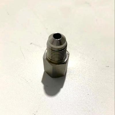 China Aluminum Female Thread Conversion Male Rocket Pipe Fitting Adapter Stainless Steel CNC Machining Parts for sale