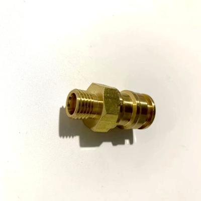 China Aluminum Forged Brass Double Barrel Male Female Tube Unions Compress Straight Flare Fitting for sale