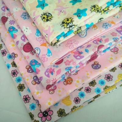 China FABRIC Shrink-resistant Polyester Cotton Material And 133*72 Density 115gsm TC Fabric Printed Pattern Fabric for sale