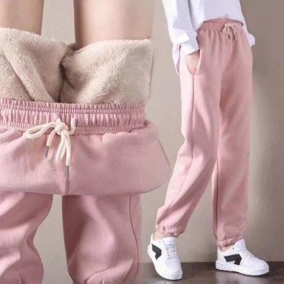 China 2021 new arrivals winter FB high waist viable outdoor pants loose wind harem pants sweatpants plus size women's trousers pants for sale