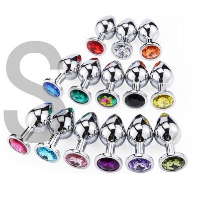 China Hot Selling Stainless Steel Metal Butt Plug Toy Small Size Anal Plug High Quality Anal Wholesale Eco-friendly Metal for sale