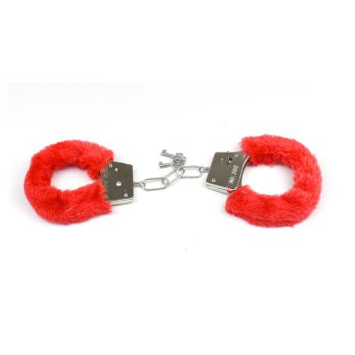 China Wholesale Cheap Price Eco-friendly Handcuffs Sex Toys For Couples SM Playing Game bdsm Bondage Sex Plush SM Handcuffs With Master Set for sale