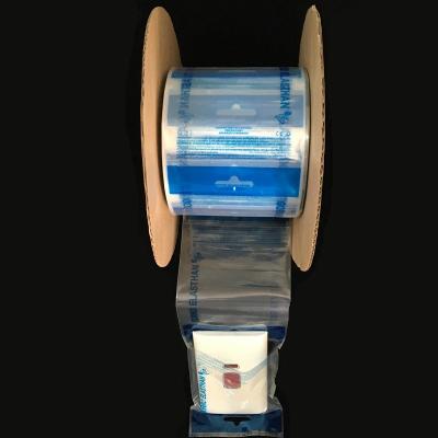 China Clear Auto Bags Perforated Pre Opened Poly Bags Printing Blue 50 Micron for sale