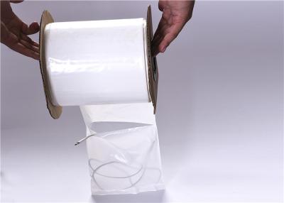 China Ldpe Plastic Auto Bagger Bags Poly Bag Roll 5'' X 6'' Front White And Back for sale