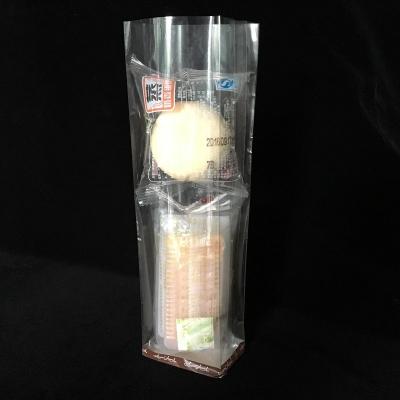 China Cross Flat Bottom Clear Cellophane Bags Eco Friendly Material 100 X 190mm for sale