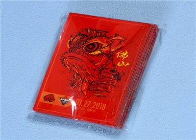 China Ultra Pro Card Sleeves Game Red Opp Card Sleeves Cartoon Gravure Printing for sale