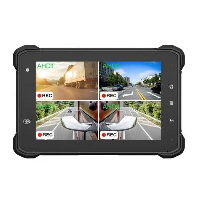 China 7 Inch Waterproof Vehicle 4-CH AHD Camera Recording AI Solution Rugged Tablet Optional DMS and ADAS for sale