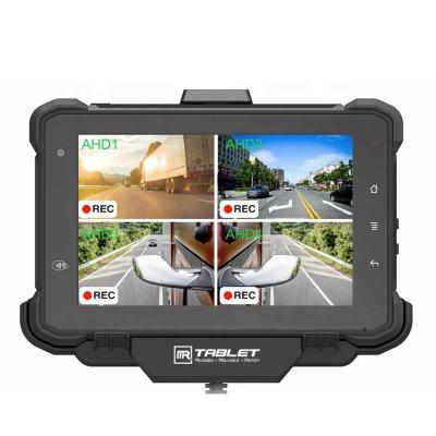 China Waterproof 7 Inch Rugged Vehicle 4 Channels AHD Camera Recording AI Solution Android Tablet for sale