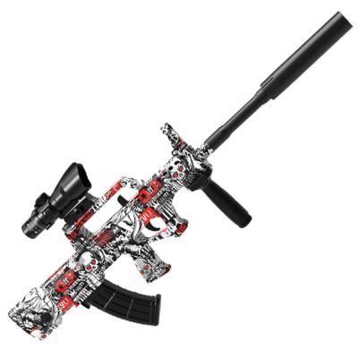 China Toy Outdoor Shooting Electric Automatic Funny Outdoor Splash Beads Full Water Gel Graffiti Graffiti Ball Electric Automatic Gun Product for sale